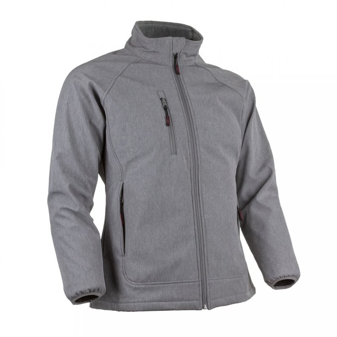 SHIKIMI dámska softshell bunda žíhaná sivá  5SHI350