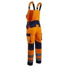 HIBANA oranžové Hi-Vis trakové nohavice  5HBB17000