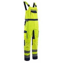 HIBANA žlté Hi-Vis trakové nohavice  5HBB16000