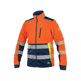 Bunda CXS BENSON, výstražná, softshell, pánska