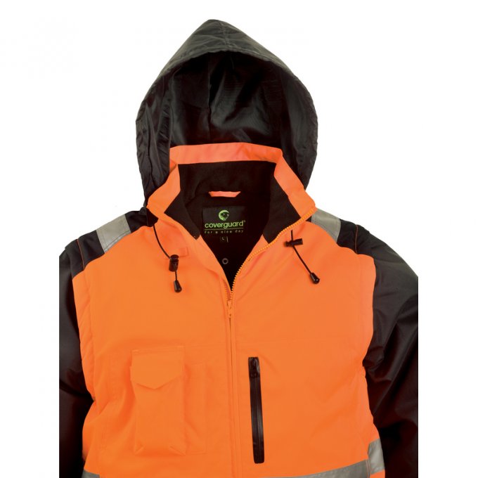 HI-WAY reflexný kabát 2v1 oranžový  7HWXO