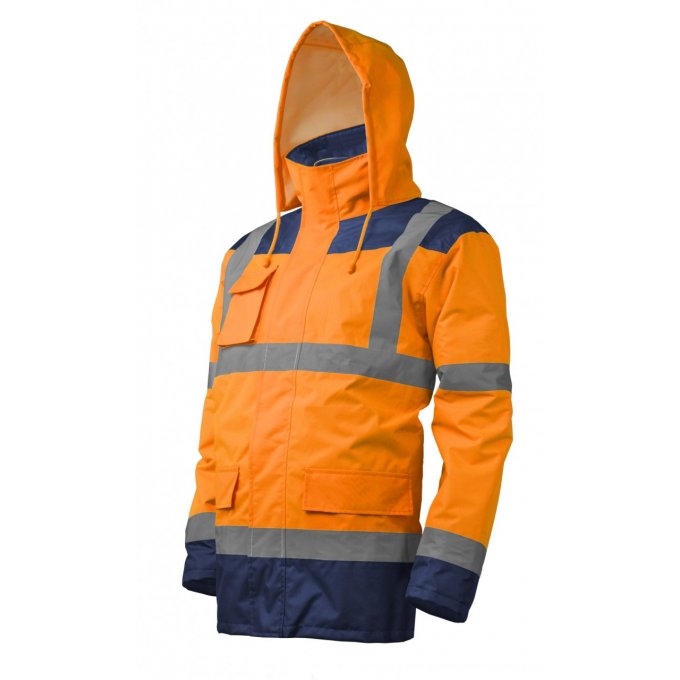 KANATA reflexný kabát 4v1 oranžovo/modrý  7KANO