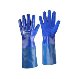 Rukavice CXS FISO, máčané v PVC, zdrsnený povrch