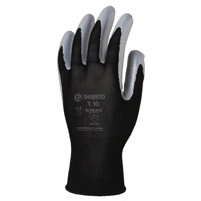 EUROLITE rukavice máčané v nitrile BLISTER P1NIBB
