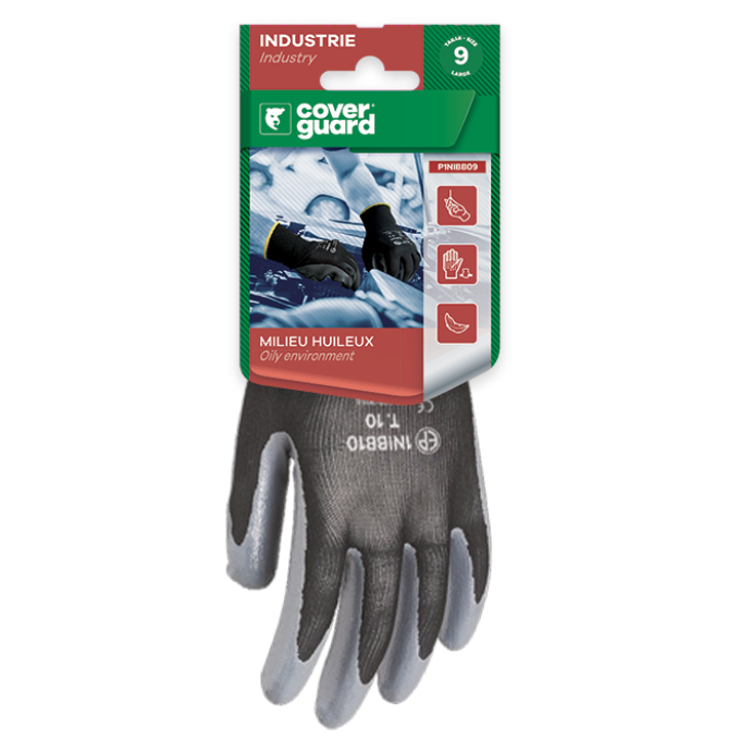 EUROLITE rukavice máčané v nitrile BLISTER P1NIBB