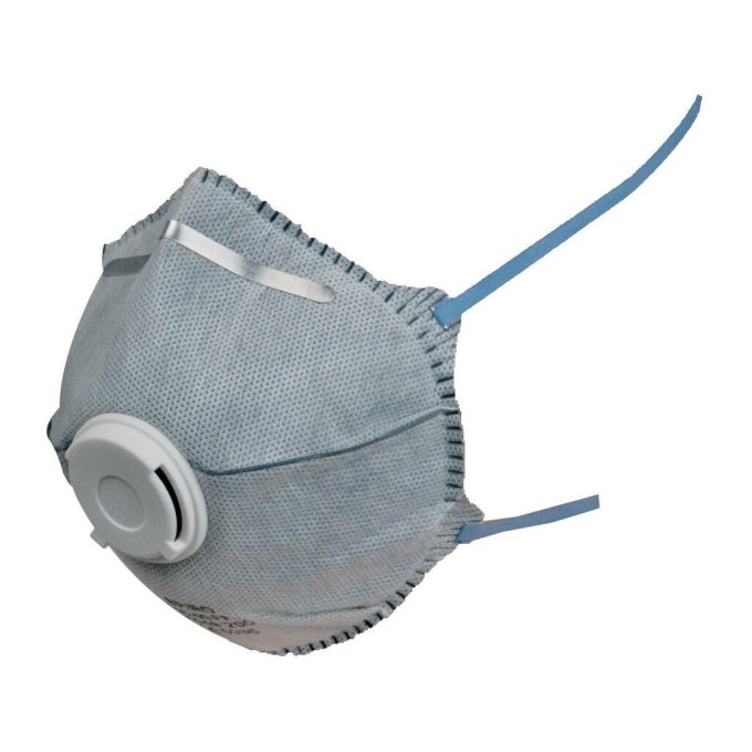 Filtračná polomaska ​​CXS SPIRO P2, HY8626, tvarovaná s ventilom a aktívnym uhlím