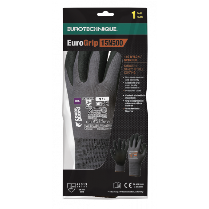 EUROGRIP 15N500 pracovné rukavice  1NISG 