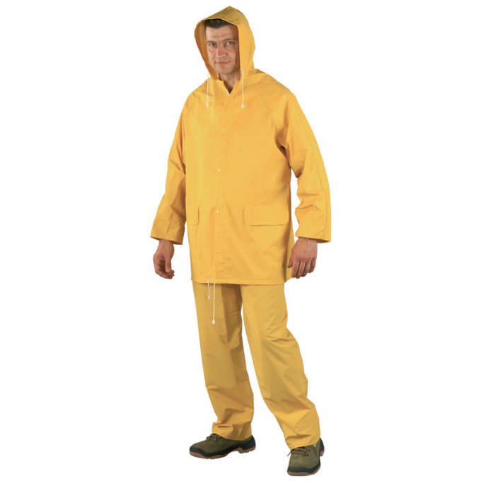 Nepremokavý PVC oblek žltý  50210-214
