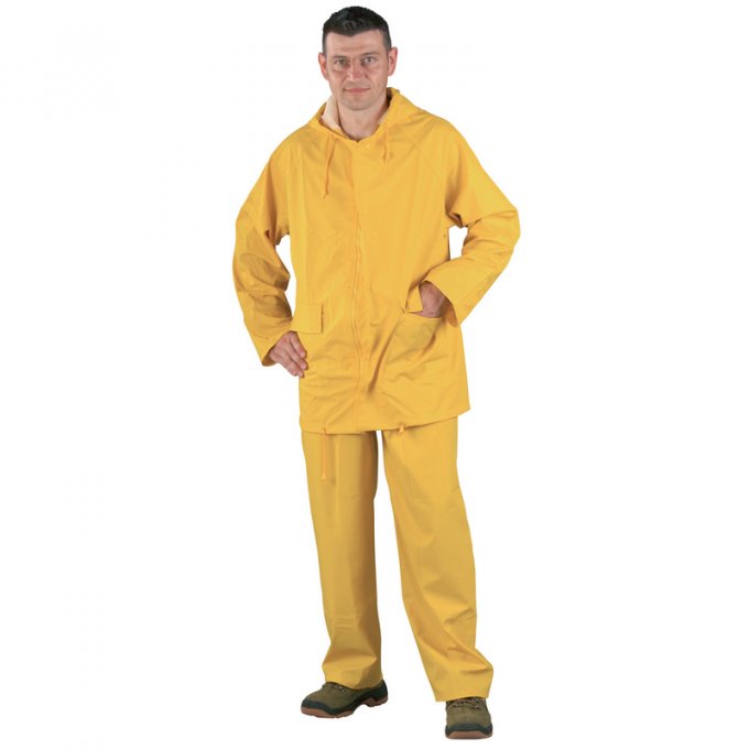 Nepremokavý PU oblek žltý  50810-814