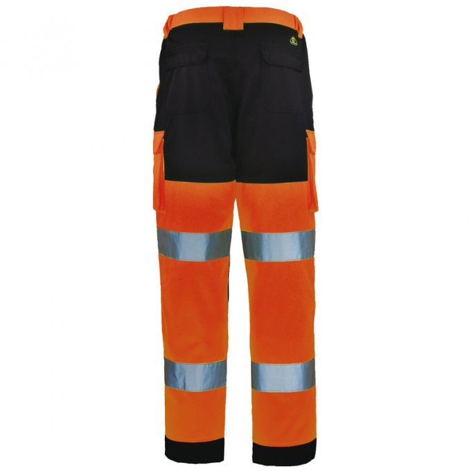 PATROL reflexné pás nohavice oranžovo/modré  7PAOP