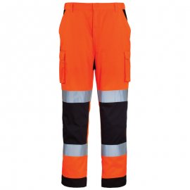 PATROL reflexné pás nohavice oranžovo/modré  7PAOP