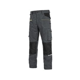 Kalhoty CXS STRETCH, 170-176cm, pánské, tmavě šedo-černé