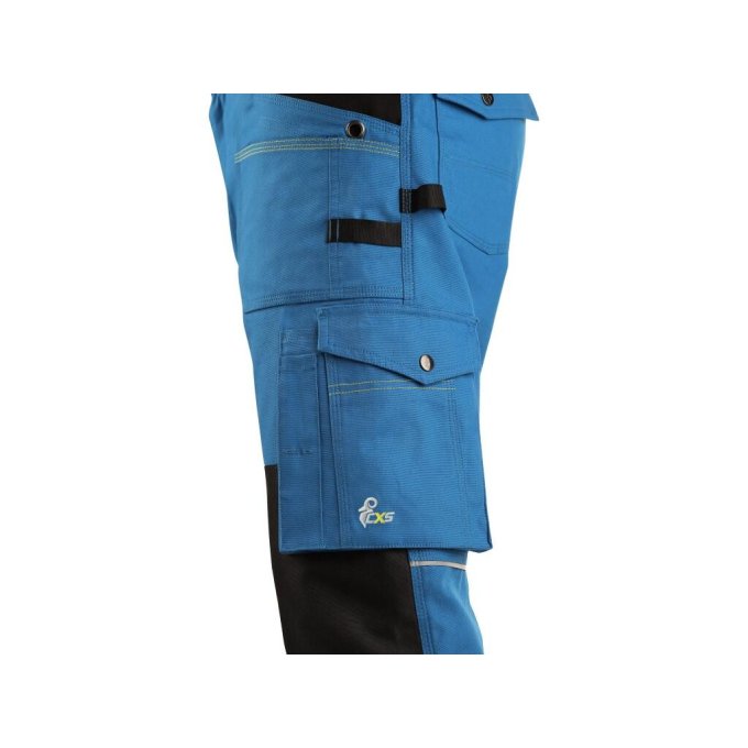 Nohavice 3/4 CXS STRETCH, pánske, stredne modré-čierne